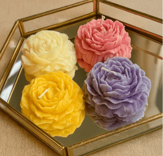 Royal Rose Shaped Scented Candle in 4 Different Fragrance