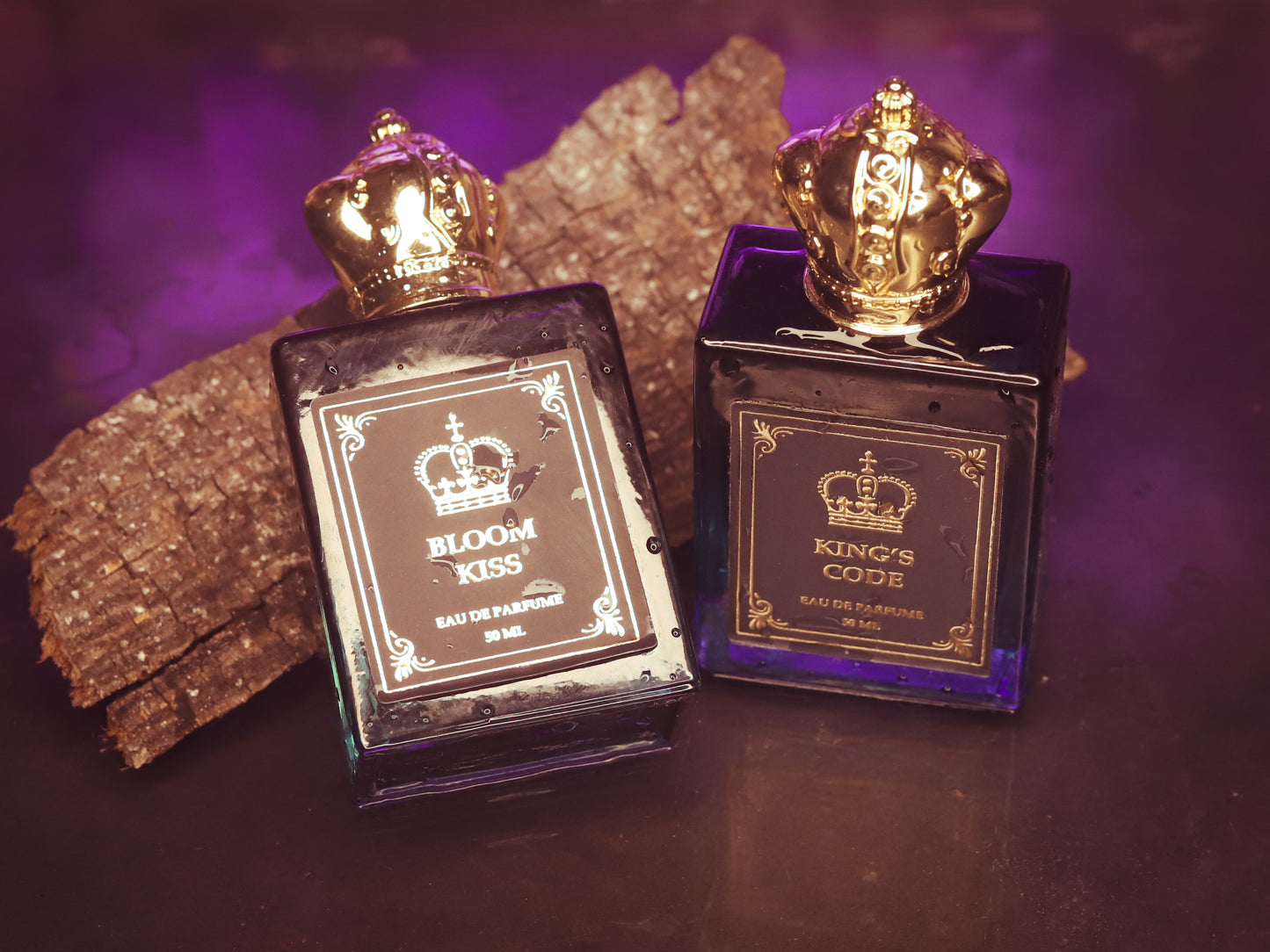 Couples Combo Pack King's Code & Bloom Kiss Eau De Perfume 100ml (50ml × 2) by Crown's Queue
