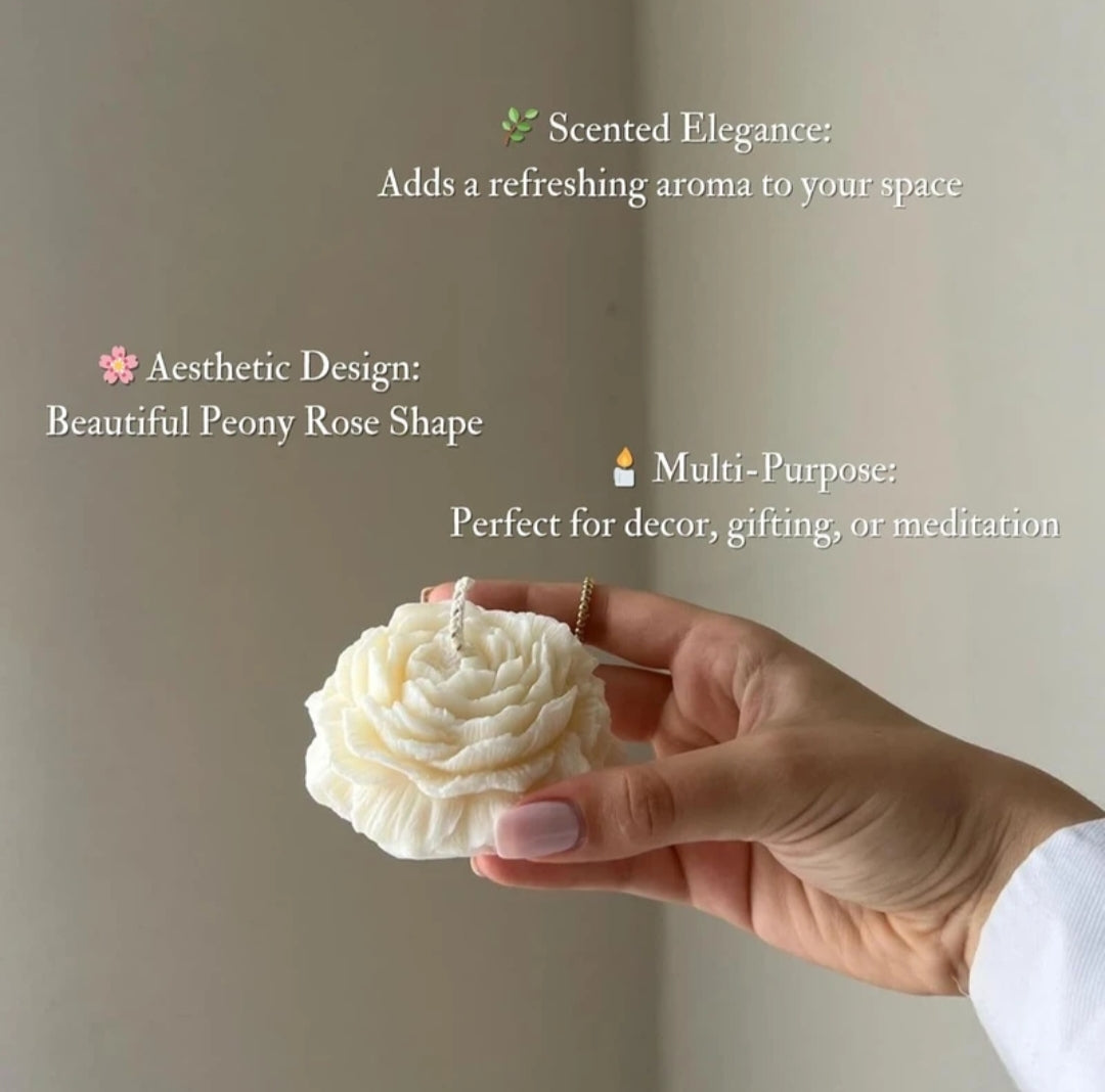 Royal Rose Shaped Scented Candle in 4 Different Fragrance