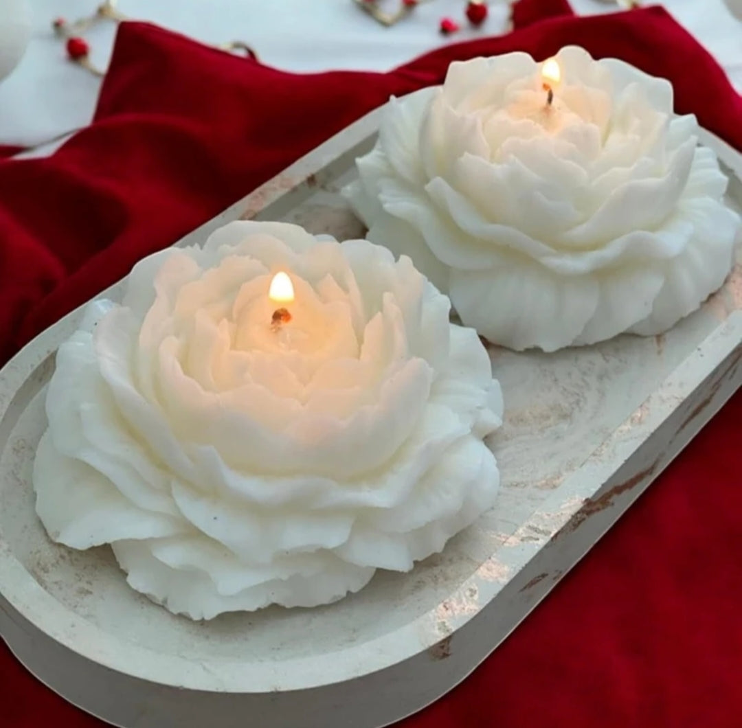 Royal Rose Shaped Scented Candle in 4 Different Fragrance