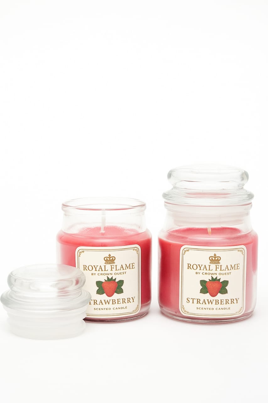 Royal Strawberry Jar Candle in Pack of 3