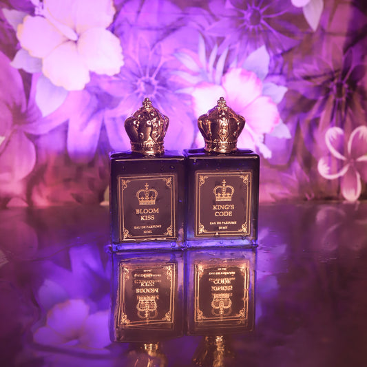 Couples Combo Pack King's Code & Bloom Kiss Eau De Perfume 100ml (50ml × 2) by Crown's Queue