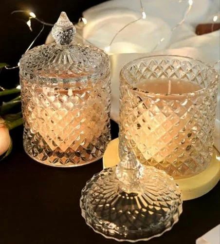 Premium Crystal Jar 2 Wicks Scented Candle 90g