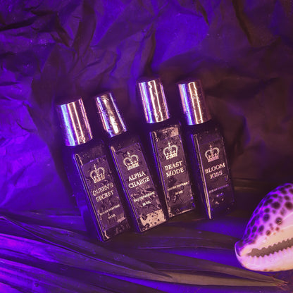 Royal 4-in-1 Perfume Gift Set For Women's (20ml Each) | Crown Fire & Night Aura (Unisex) | Queen’s Secret & Bloom Kiss (For Women)