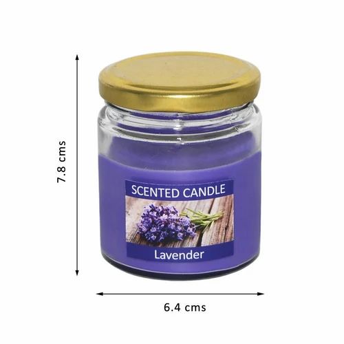 Royal Flame Scented Jar Candle in Lavender fragrance Pack of 2