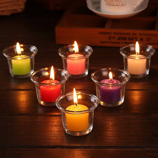 Butter Pot Set of 6 Lavender Fields Scented Votive Candles