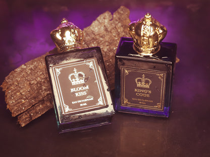 Couples Combo Pack King's Code & Bloom Kiss Eau De Perfume 100ml (50ml × 2) by Crown's Queue