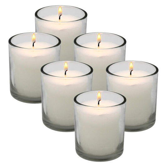 Set of 4 Multicolor Highly Multi fragranced Glass Candle for Decoration/Festive