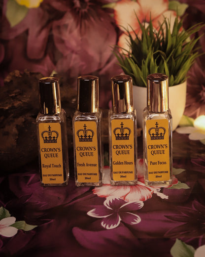 Crown's Queue 4 in 1 Gift set Royal Touch ( Unisex), Pure Focus(Unisex), Fresh Avenue(Unisex), Golden Hours(Unisex)