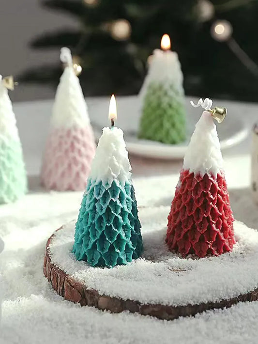 Christmas tree candle set of 3 for festive season, gifting purposes, return favours