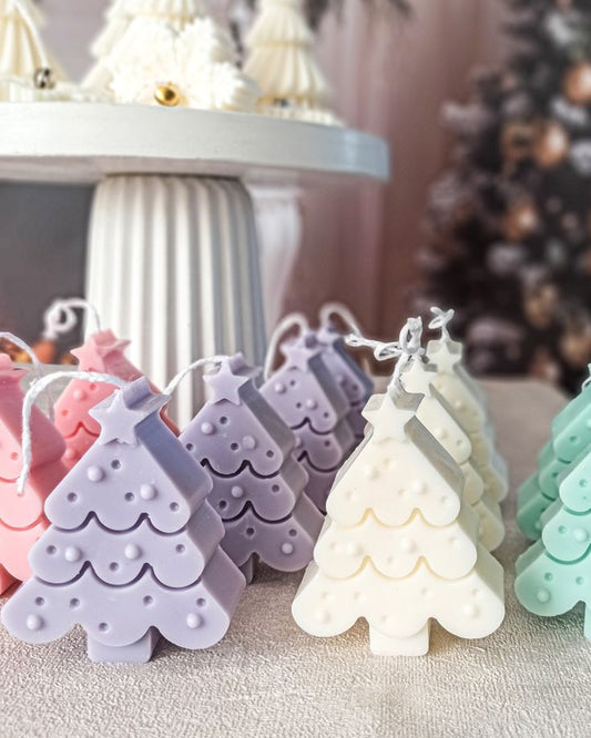 Christmas Tree star on top Scented Candle