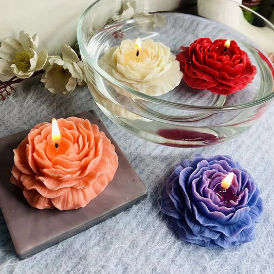 Rose Floating Candle multicolour (Pack of 5)